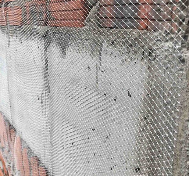 Sử dụng lưới mắt cáo tô tường giúp tăng độ bám dính của vữa trát