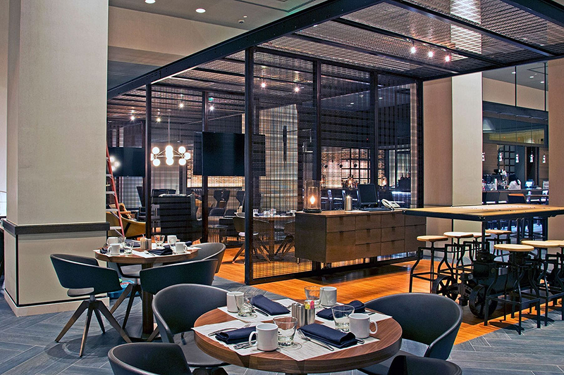 Tính thẩm mỹ của lưới thép trang trí quán cafe được đánh giá cao