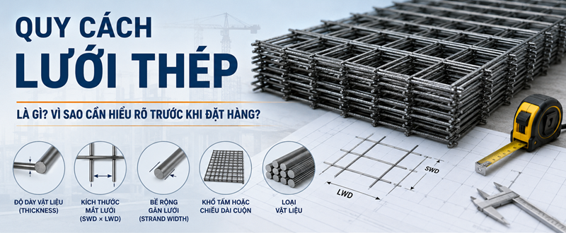 Cần tìm hiểu thông tin quy cách lưới thép trước khi mua